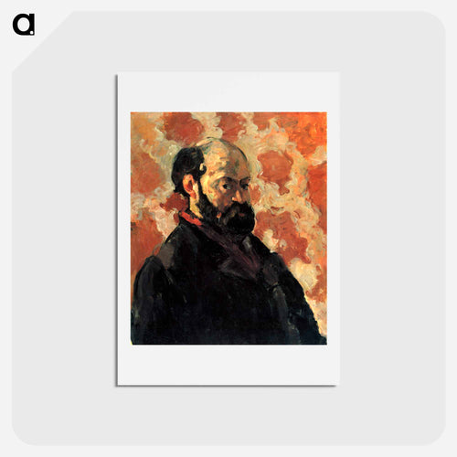 Self-portrait in front of a pink background - Paul Cézanne Postcard.