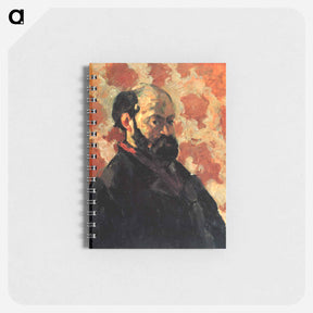 アートメモ帳-Self-portrait in front of a pink background - ポール セザンヌ Memo.
