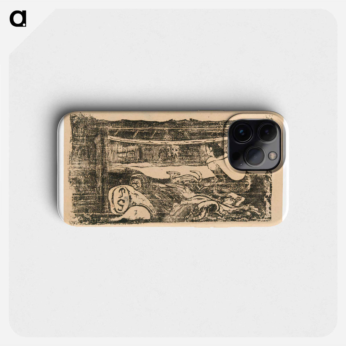 Interior of a Tahitian Hut - ポール ゴーギャン Phone Case.