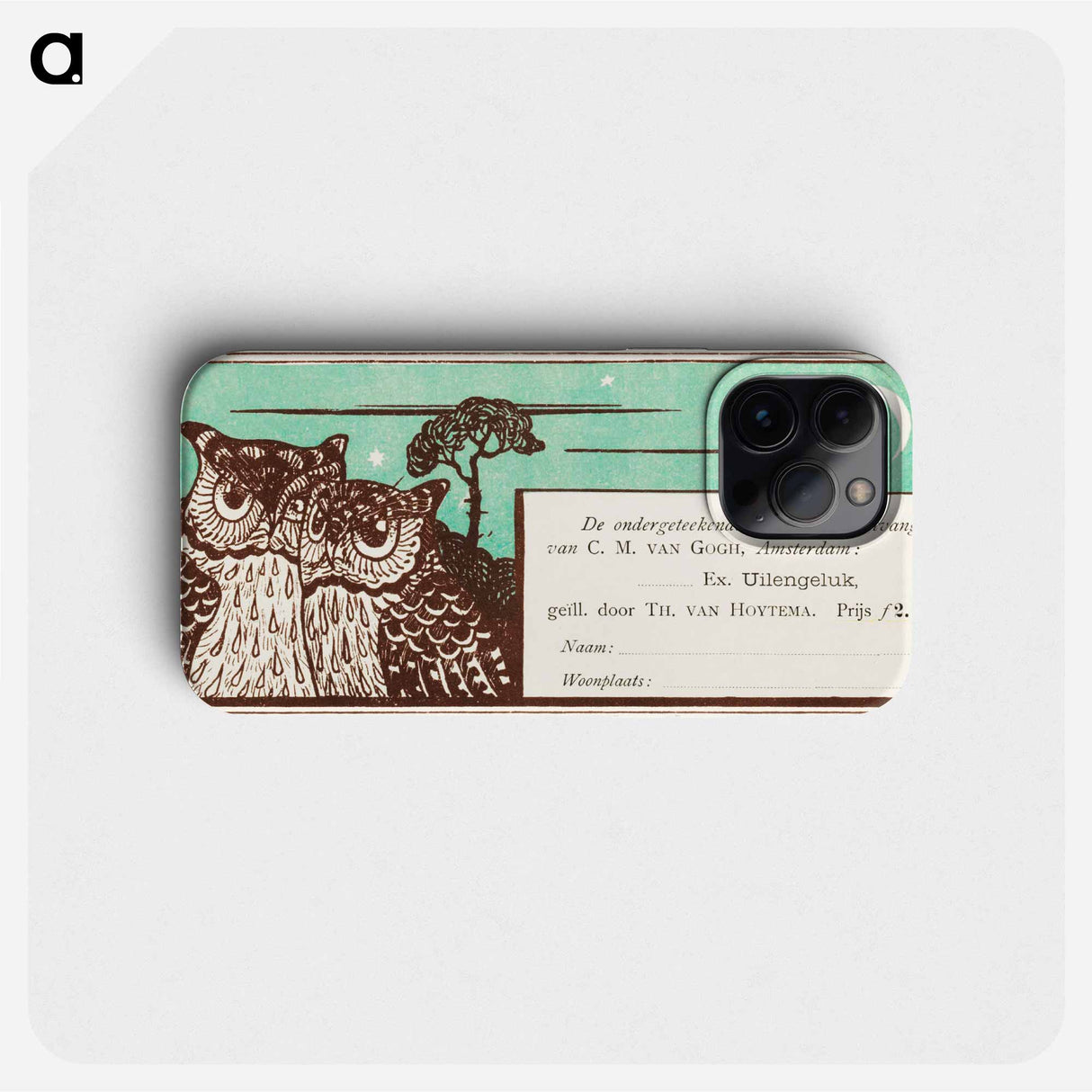 Bestelkaart voor Uilengeluk - Theo van Hoytema Phone Case.