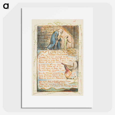 アートポスター-Songs of Innocence and of Experience: London - ウィリアム ブレイク Poster.
