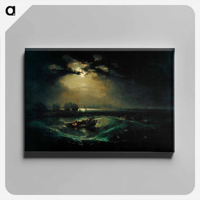 アートパネル-Fishermen at Sea - ウィリアム ターナー Canvas.