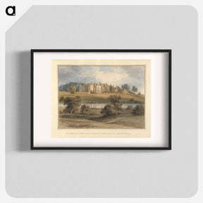アートポスター-South West View of Rushton Hall, Northamptonshire; the Seat of the Honourable Mrs. Cockayne
 - イェール大学アートギャラリー Poster.