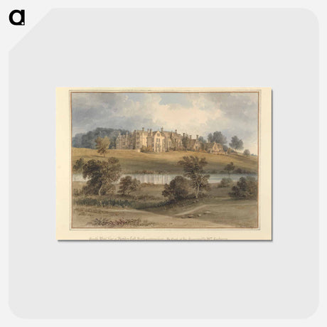 アートポストカード-South West View of Rushton Hall, Northamptonshire; the Seat of the Honourable Mrs. Cockayne
 - イェール大学アートギャラリー Postcard.