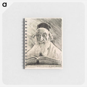 アートメモ帳-Rabbi reading - アルバート エーデルフェルト Memo.