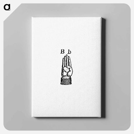 アートパネル-Sign Language for Letter B from What I Saw in New York; or, a Bird's-Eye View of City Life
 - 大英図書館 Canvas.