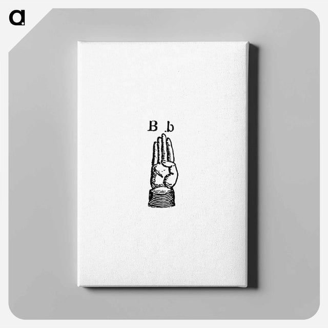 アートパネル-Sign Language for Letter B from What I Saw in New York; or, a Bird's-Eye View of City Life
 - 大英図書館 Canvas.