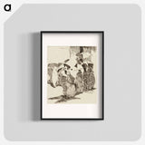 Line in Front of the Butcher Shop - エドゥアール マネ Poster.