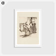 アートポストカード-Line in Front of the Butcher Shop - エドゥアール マネ Postcard.