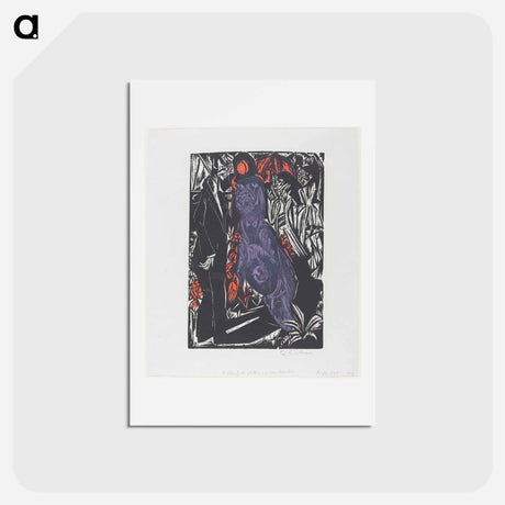 アートポストカード-Peter Schlemihl's Wondrous Story: The Sale of His Shadow - エルンスト ルートヴィヒ キルヒナー Postcard.