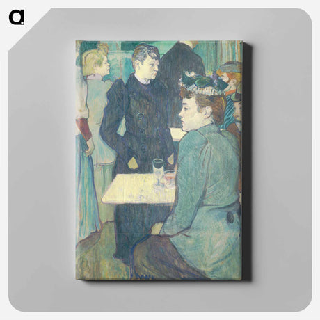 アートパネル-A Corner of the Moulin de la Galette - アンリ ド トゥールーズ ロートレック Canvas.