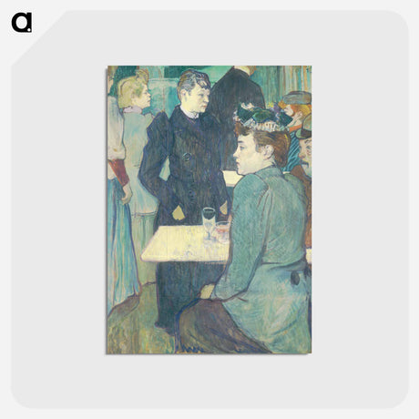 アートポストカード-A Corner of the Moulin de la Galette - アンリ ド トゥールーズ ロートレック Postcard.