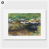 Brook and Meadow - John Singer Sargent Poster.