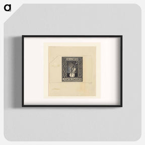 アートポスター-Ontwerp voor een ex libris van Judith Zweerts by Julie de Graag - ユリー デ フラーハ Poster.