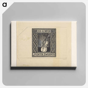 アートパネル-Ontwerp voor een ex libris van Judith Zweerts by Julie de Graag - ユリー デ フラーハ Canvas.