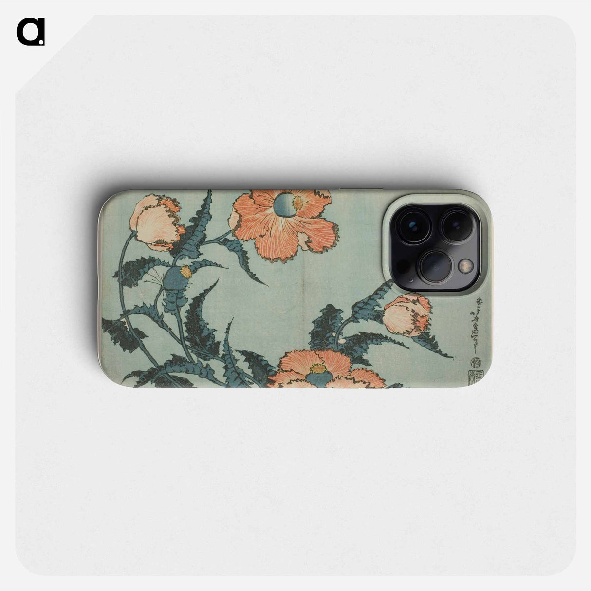 Hokusai's Poppies - 葛飾 北斎 Phone Case.