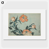 Hokusai's Poppies - Katsushika Hokusai Poster.