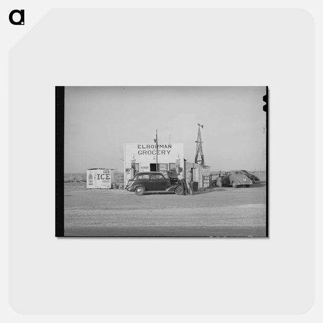 アートポストカード-High Plains Outpost
 - ラッセル リー Postcard.