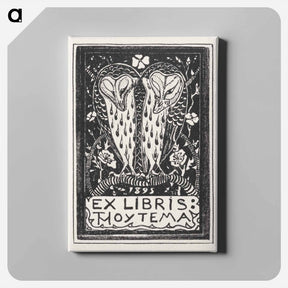 アートパネル-Ex libris van Theo van Hoytema - テオ ヴァン ホイテマ Canvas.