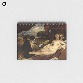 アートメモ帳-Venus and the Lute Player - ティツィアーノ ヴェチェッリオ Memo.