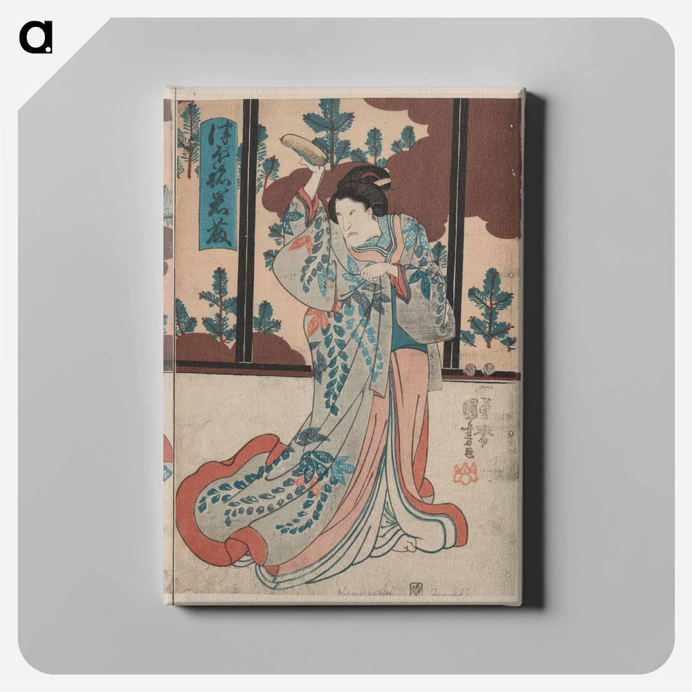 Tsubone iwafuji chūrō onoe meshitukai hatsu - 歌川 国芳 Canvas.