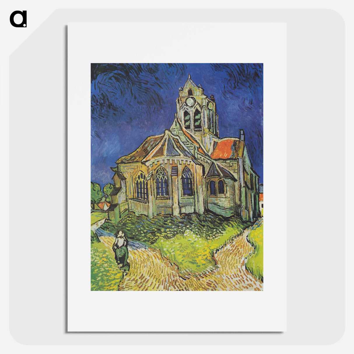 The Church at Auvers - フィンセント ファン ゴッホ Poster.