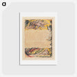 アートポストカード-Jerusalem, Plate 93, "Enitharmon heard" - ウィリアム ブレイク Postcard.