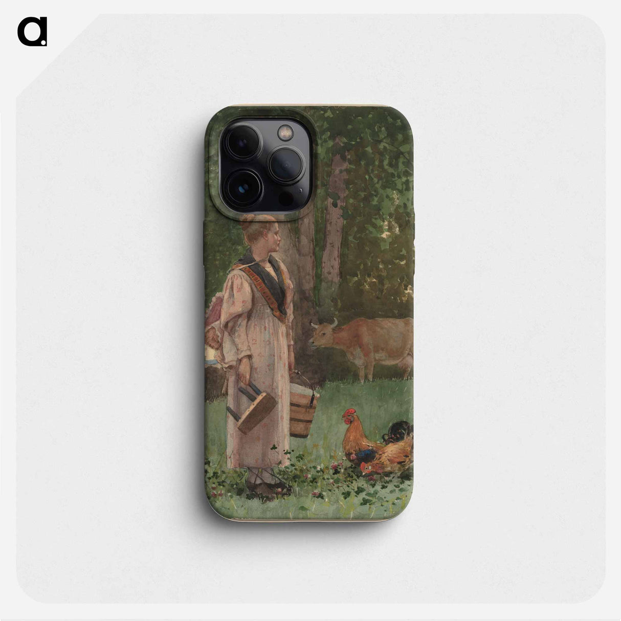 The Milk Maid - Winslow Homer Phone Case.