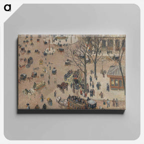 アートパネル-La Place du Theatre Francais - カミーユ ピサロ Canvas.