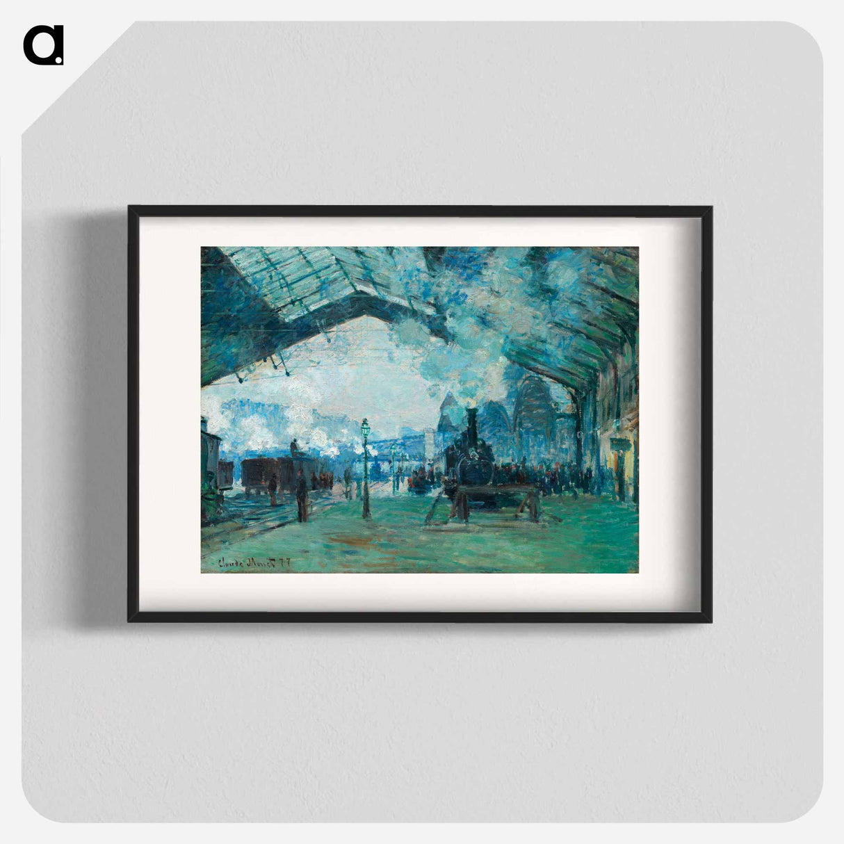 Arrival of the Normandy Train, Gare Saint-Lazare - Claude Monet Poster.