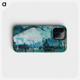 Arrival of the Normandy Train, Gare Saint-Lazare - クロード モネ Phone Case.