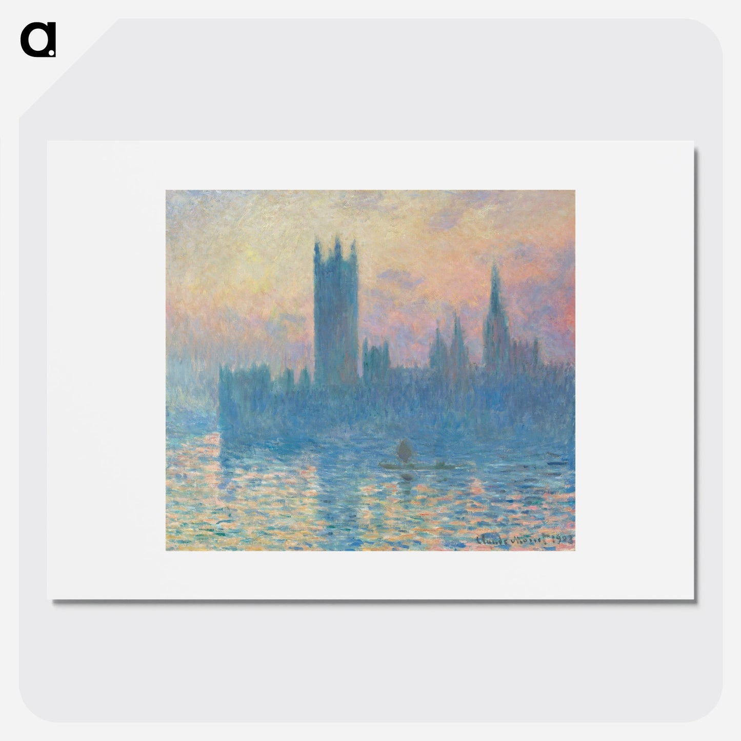 The Houses of Parliament, Sunset Poster.