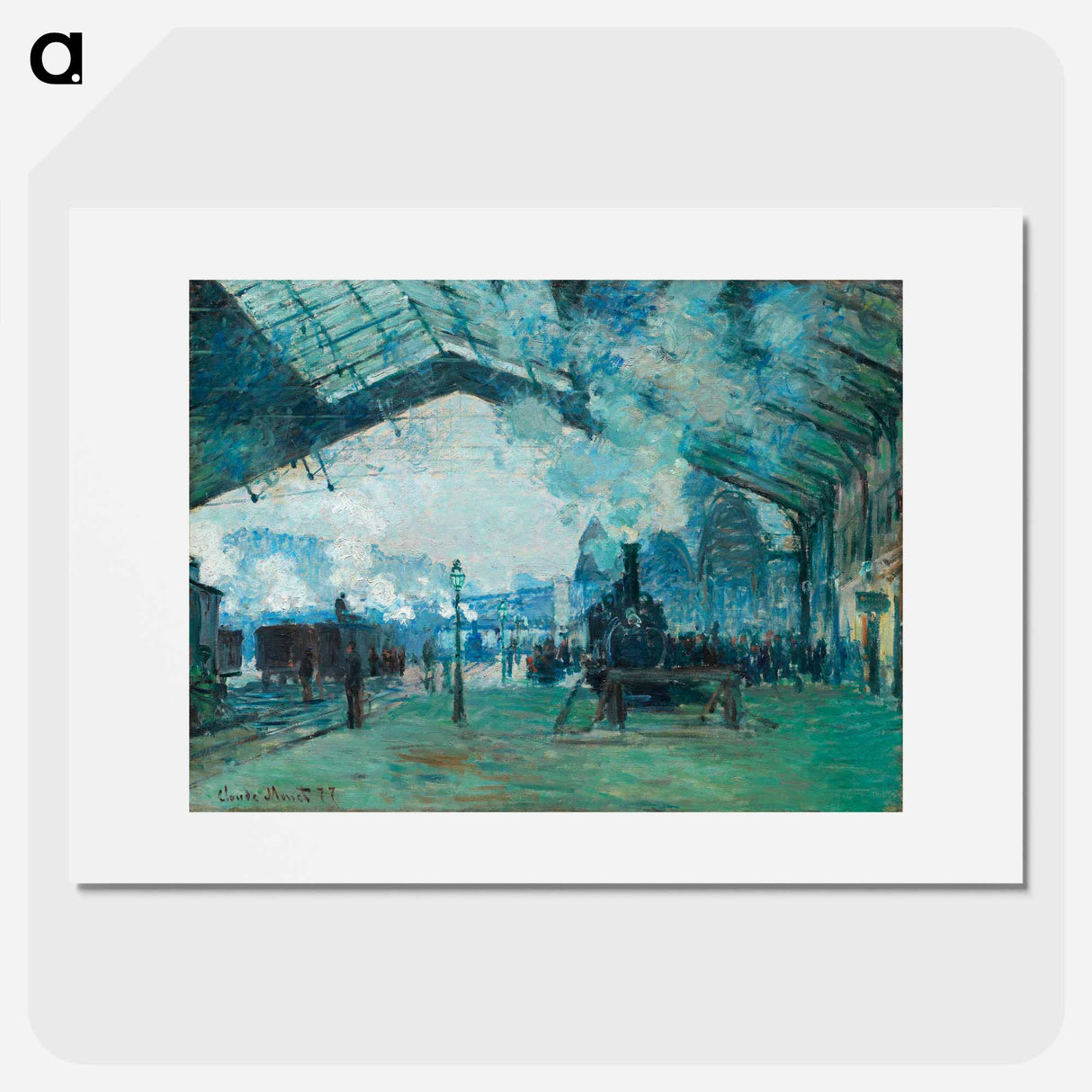 Arrival of the Normandy Train, Gare Saint-Lazare - Claude Monet Poster.