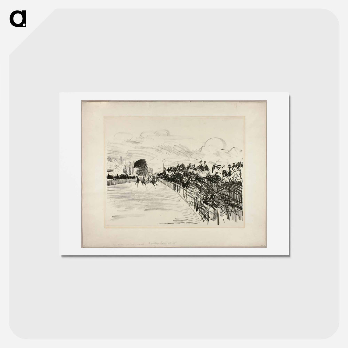 アートポストカード-The Races - エドゥアール マネ Postcard.