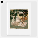 Picnic under the fir - Edward Penfield Poster.