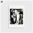 アートポストカード-Standing Nude in a Room - エルンスト ルートヴィヒ キルヒナー Postcard.