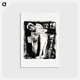 アートポストカード-Standing Nude in a Room - エルンスト ルートヴィヒ キルヒナー Postcard.