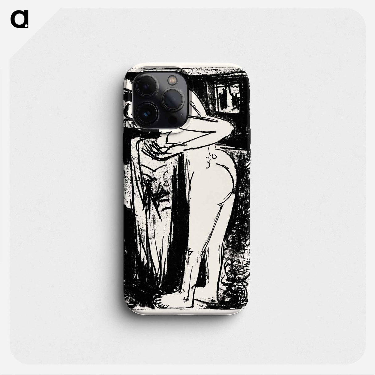 Standing Nude in a Room - エルンスト ルートヴィヒ キルヒナー Phone Case.