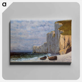アートパネル-Bay with Cliffs - ギュスターヴ クールベ Canvas.