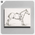 アートパネル-Saddled horse - ジャン ベルナール Canvas.