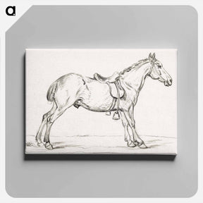 アートパネル-Saddled horse - ジャン ベルナール Canvas.
