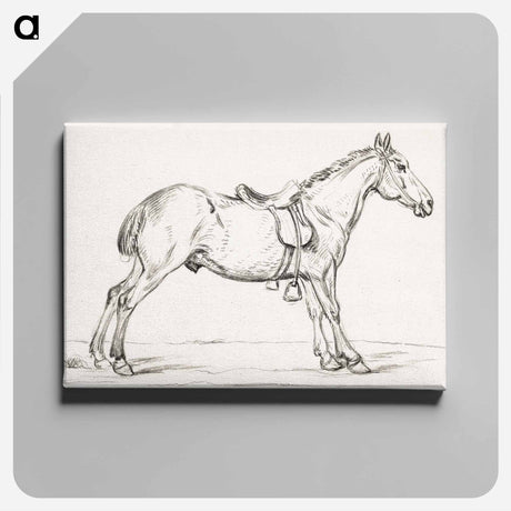 アートパネル-Saddled horse - ジャン ベルナール Canvas.