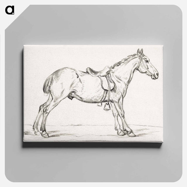アートパネル-Saddled horse - ジャン ベルナール Canvas.