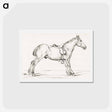 アートポストカード-Saddled horse - ジャン ベルナール Postcard.
