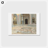 アートポストカード-Pavement, Cairo - ジョン シンガー サージェント Postcard.