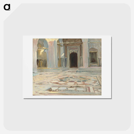 アートポストカード-Pavement, Cairo - ジョン シンガー サージェント Postcard.