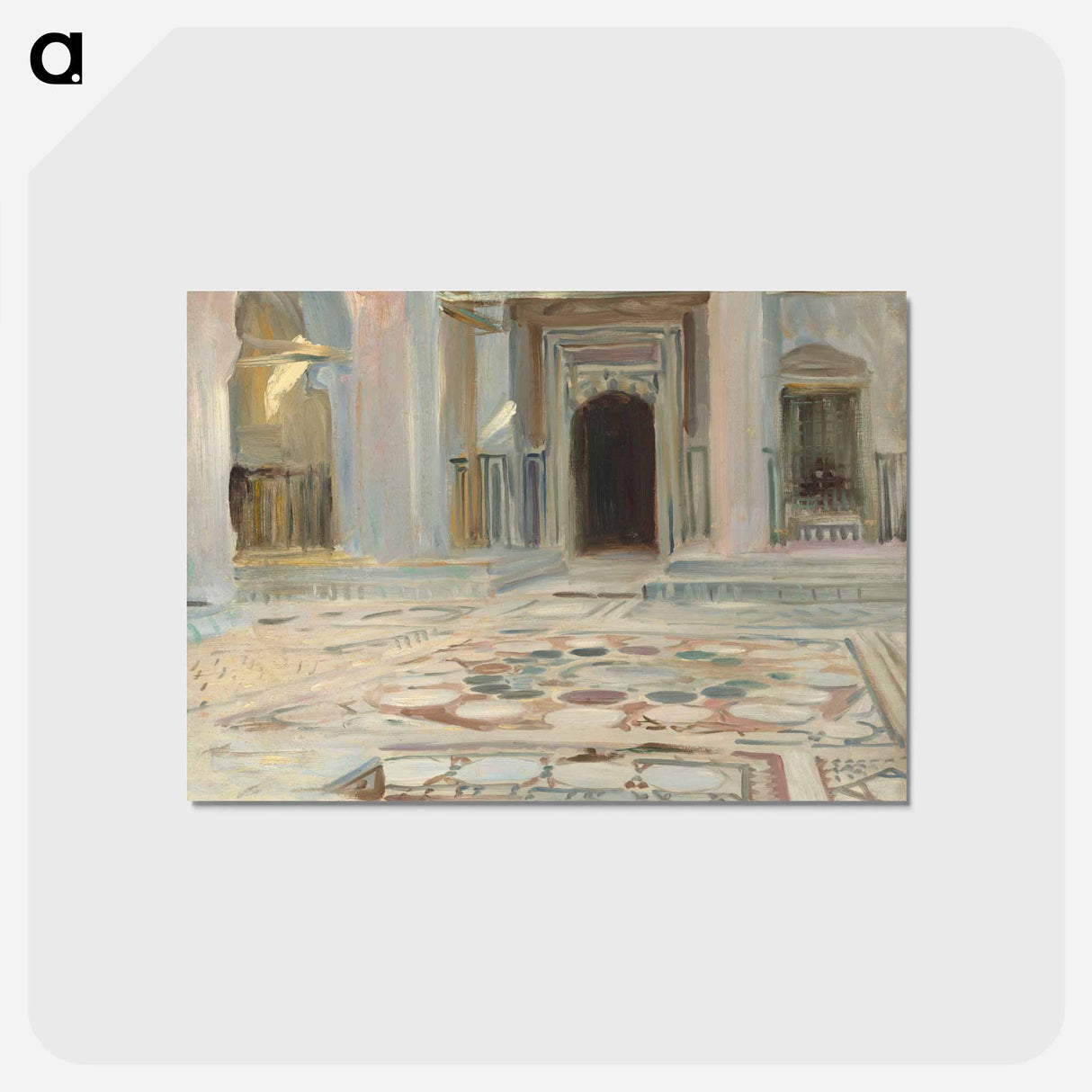 アートポストカード-Pavement, Cairo - ジョン シンガー サージェント Postcard.