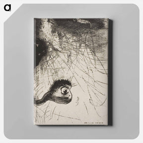 アートパネル-St. Anthony: "Somewhere There Must Be Primordial Shapes Whose Bodies Are Only Images" - オディロン ルドン Canvas.