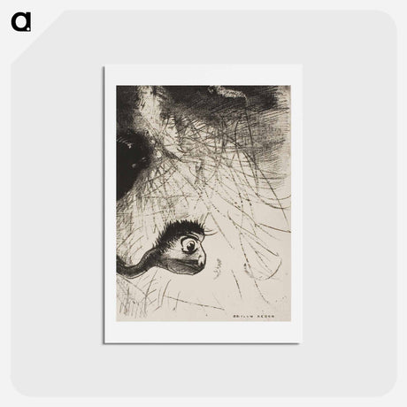 アートポストカード-St. Anthony: "Somewhere There Must Be Primordial Shapes Whose Bodies Are Only Images" - オディロン ルドン Postcard.