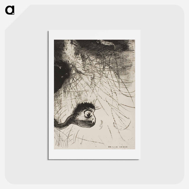 アートポストカード-St. Anthony: "Somewhere There Must Be Primordial Shapes Whose Bodies Are Only Images" - オディロン ルドン Postcard.